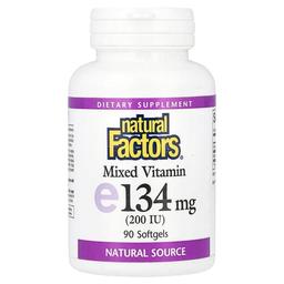 Natural Factors Mixed Vitamin E 134 Mg 200 Iu 90 Softgels