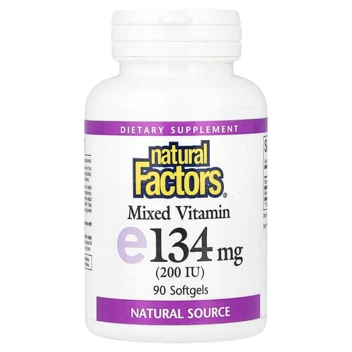 Natural Factors Mixed Vitamin E 134 Mg 200 Iu 90 Softgels product image