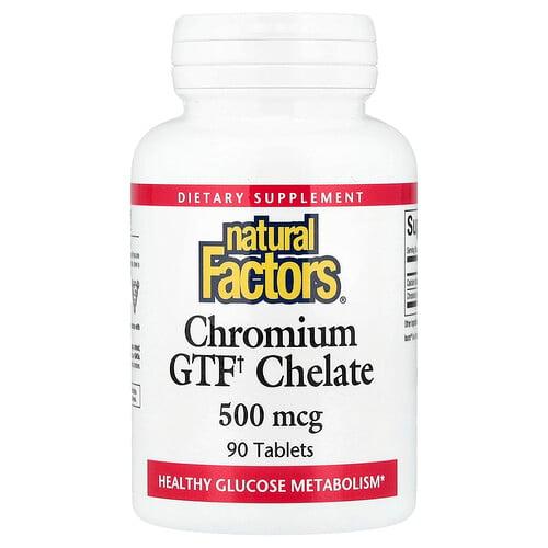 Natural Factors Chromium Gtf Chelate 90 Tablets