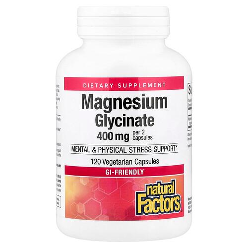 Natural Factors Magnesium Glycinate 200 Mg 120 Vegetarian Capsules product image
