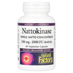 Natural Factors Nattokinase 100 Mg 60 Vegetarian Capsules