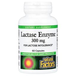 Natural Factors Lactase Enzyme 300 Mg 60 Capsules