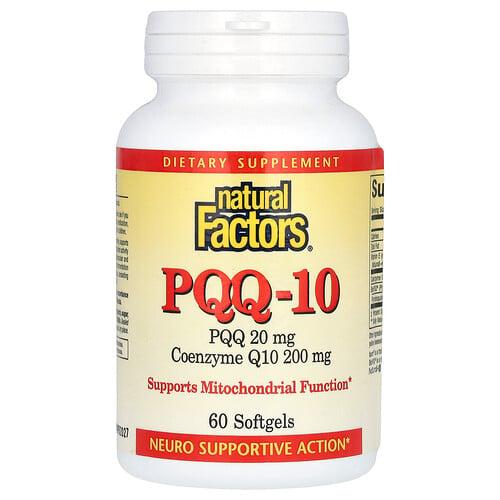 네츄럴 펙터스 Natural Factors, PQQ-10, 소프트젤 60정 product image
