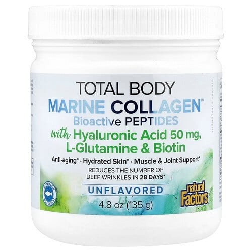 Natural Factors Total Body Marine Collagen Bioactive Peptides Unflavored 4 8 Oz 135 G product image