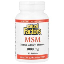 Natural Factors Msm 1 000 Mg 90 Tablets