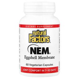 Natural Factors Nem Eggshell Membrane 60 Vegetarian Capsules