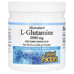 Natural Factors Micronized L Glutamine Powder 8 Oz 226 G
