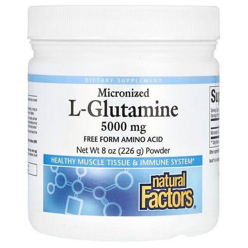 Natural Factors Micronized L Glutamine Powder 8 Oz 226 G product image