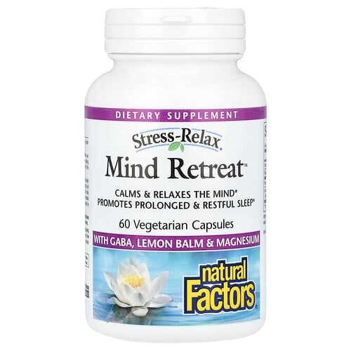 Natural Factors Stress Relax Mind Retreat 60 Vegetarian Capsules product image