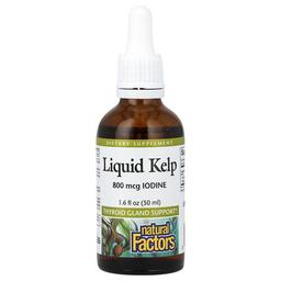 Natural Factors Liquid Kelp 800 Mcg 1 6 Fl Oz 50 Ml