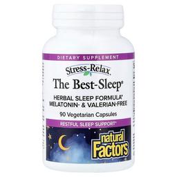 Natural Factors Stress Relax The Best Sleep 90 Vegetarian Capsules
