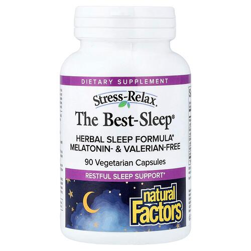 Natural Factors Stress Relax The Best Sleep 90 Vegetarian Capsules product image