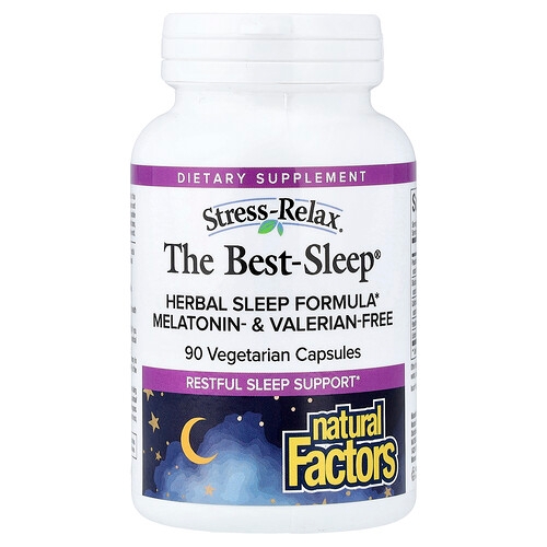 Natural Factors Stress Relax The Best Sleep 90 Vegetarian Capsules product image