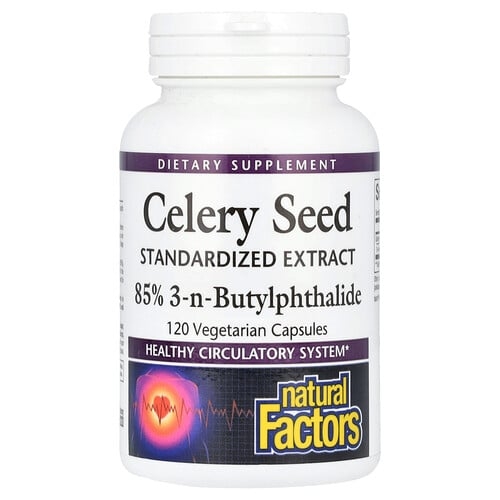 Natural Factors Celery Seed Standardized Extract 120 Vegetarian Capsules product image