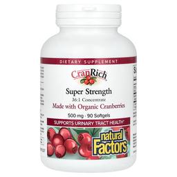 Natural Factors Cranrich Super Strength 500 Mg 90 Softgels