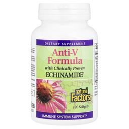 Natural Factors Anti V Formula With Clinically Proven Echinamide 120 Softgels