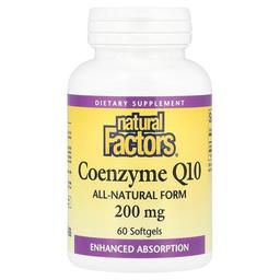 Natural Factors Coenzyme Q10 200 Mg 60 Softgels