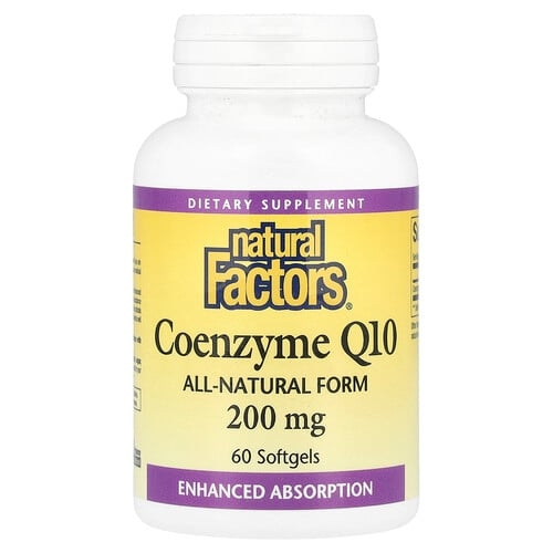 Natural Factors Coenzyme Q10 200 Mg 60 Softgels product image
