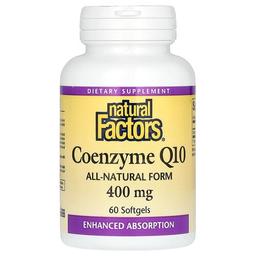 Natural Factors Coenzyme Q10 400 Mg 60 Softgels