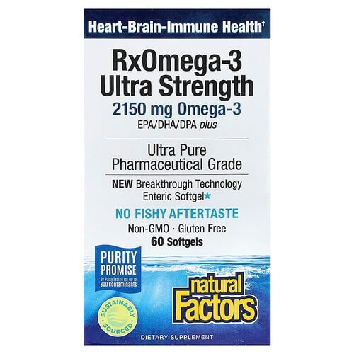 Natural Factors Rxomega 3 60 Softgels 1 570 Mg Per Softgel product image