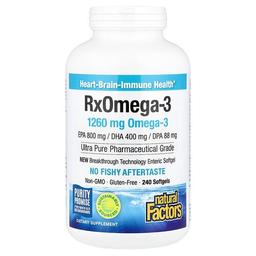 Natural Factors Rx Omega 3 240 Softgels 630 Mg Per Softgel