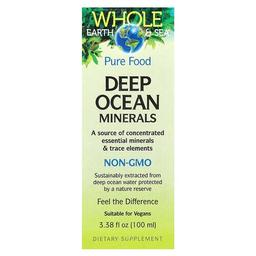 Natural Factors Whole Earth Sea Deep Ocean Minerals 3 38 Fl Oz 100 Ml