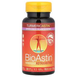 Nutrex Hawaii Turmericastin Bioastin Hawaiian Astaxanthin 30 Vegan Soft Gels