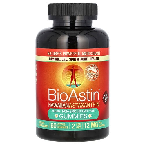 Nutrex Hawaii Bioastin Hawaiian Astaxanthin Gummies Citrus 60 Gummies product image