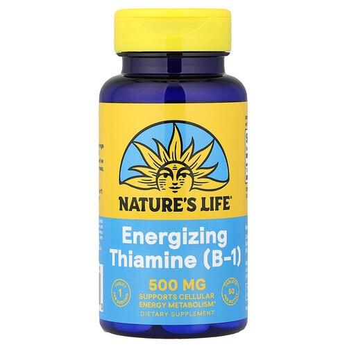 Nature S Life Energizing Thiamine B 1 500 Mg 50 Tablets product image