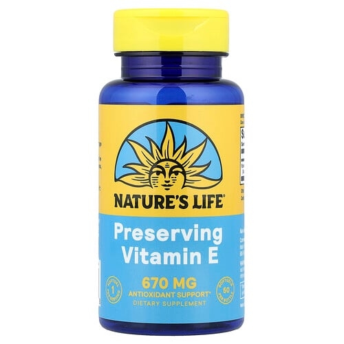 Nature S Life Preserving Vitamin E 670 Mg 50 Softgels product image