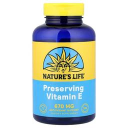 Nature S Life Preserving Vitamin E 670 Mg 100 Softgels