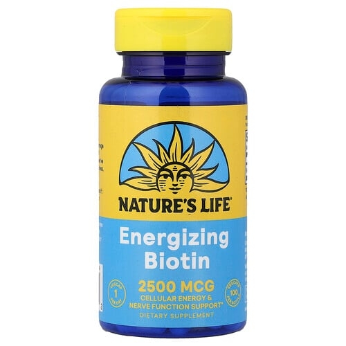 Nature S Life Energizing Biotin 2 500 Mcg 100 Vegcaps product image