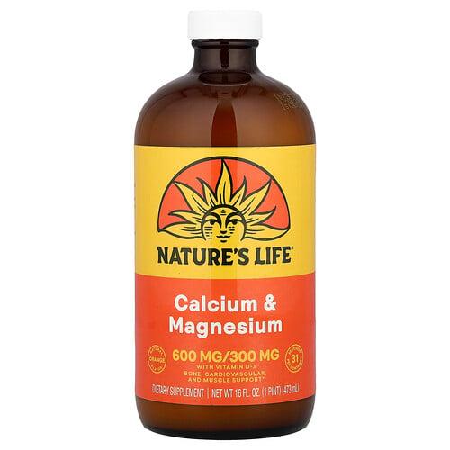 Nature S Life Calcium Magnesium Natural Orange 16 Fl Oz 473 Ml product image