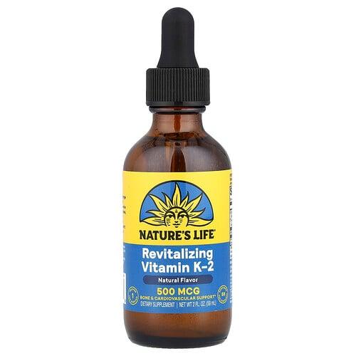 Nature S Life Revitalizing Vitamin K 2 Natural 500 Mcg 2 Fl Oz 59 Ml product image