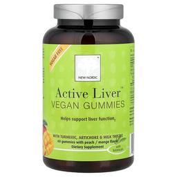 New Nordic Active Liver Vegan Gummies Peach Mango 60 Gummies