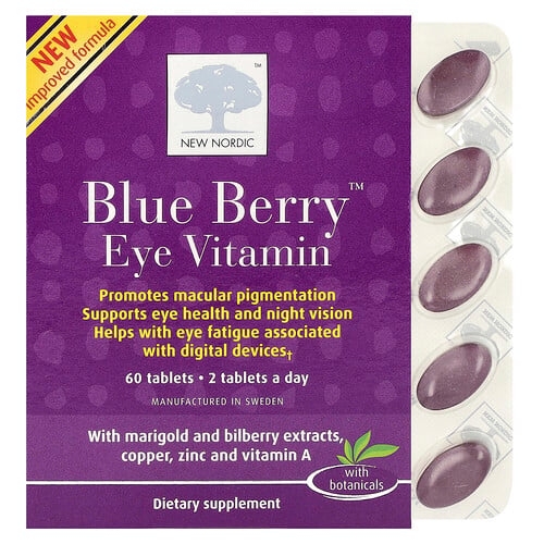 New Nordic Blue Berry Eye Vitamin 60 Tablets product image