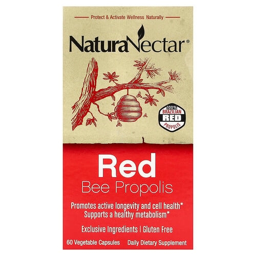 Naturanectar Red Bee Propolis 60 Vegetable Capsules product image