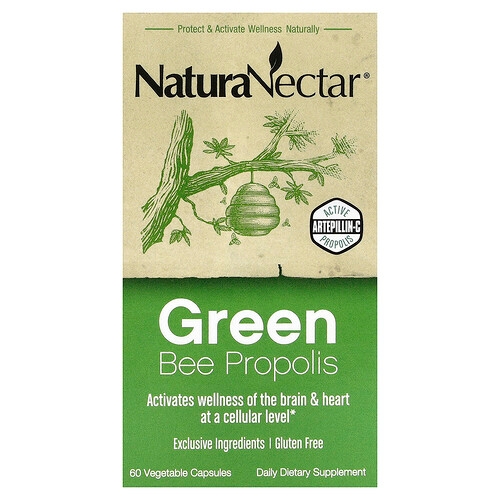 Naturanectar Green Bee Propolis 60 Vegetable Capsules product image