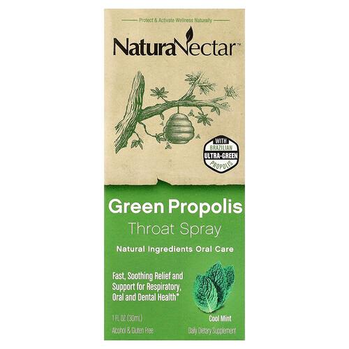 Naturanectar Green Propolis Throat Spray Age 2yrs Cool Mint 1 Fl Oz 30 Ml product image