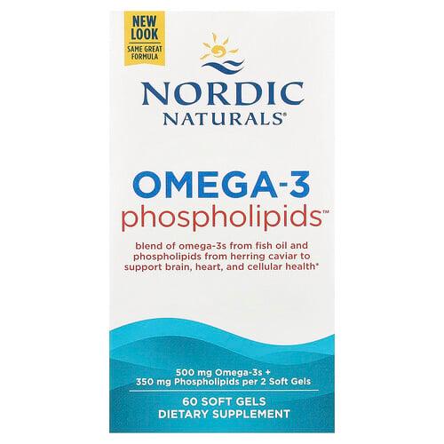 Nordic Naturals Omega 3 Phospholipids 60 Soft Gels product image