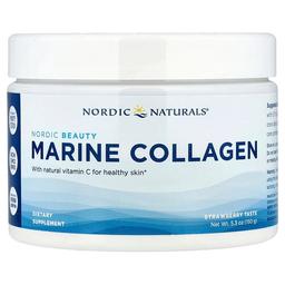 Nordic Naturals Nordic Beauty Marine Collagen With Vitamin C Strawberry 5 3 Oz 150 G