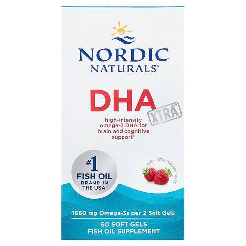 Nordic Naturals Dha Xtra Strawberry 60 Soft Gels product image