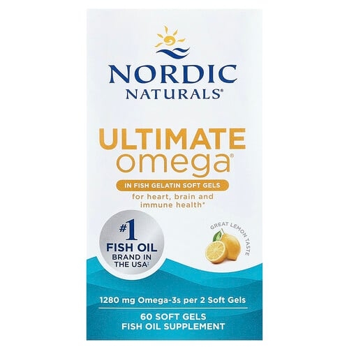 Nordic Naturals Ultimate Omega Lemon 60 Soft Gels 640 Mg Per Soft Gel product image