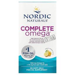 Nordic Naturals Complete Omega Xtra Lemon 60 Soft Gels 680 Mg Per Soft Gel