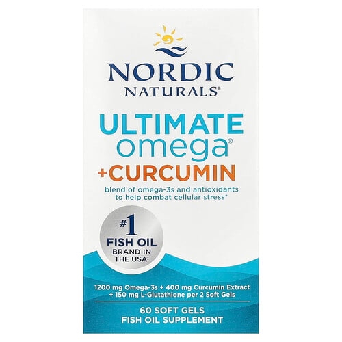 Nordic Naturals Ultimate Omega Curcumin 60 Soft Gels product image
