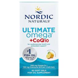 Nordic Naturals Ultimate Omega Coq10 Lemon 60 Soft Gels