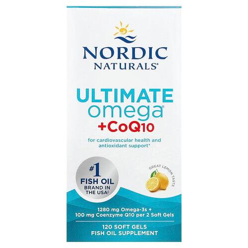 Nordic Naturals Ultimate Omega Coq10 Lemon 120 Soft Gels product image