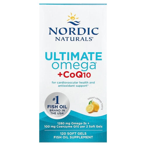Nordic Naturals Ultimate Omega Coq10 Lemon 120 Soft Gels product image