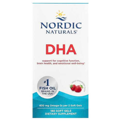 Nordic Naturals Dha Strawberry 180 Soft Gels product image