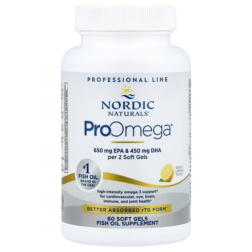 Nordic Naturals Proomega Lemon 60 Soft Gels 640 Mg Per Soft Gel product image